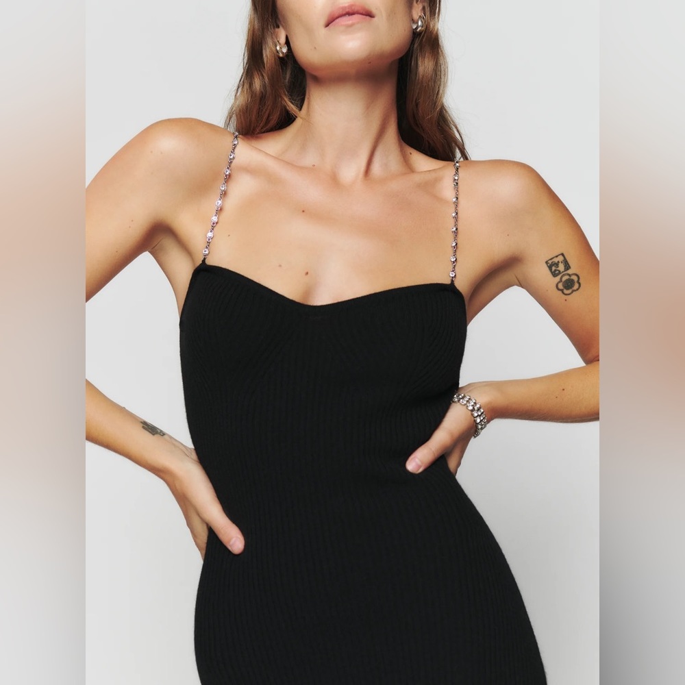 Reformation Kimmy Novelty Cashmere Sweater Dress Size S